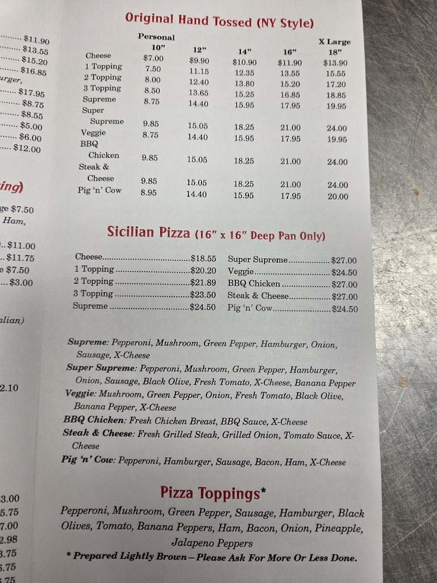 Pizza Town Menu - Image 5